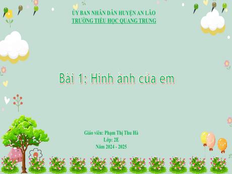 Bài giảng Hoạt động trải nghiệm Lớp 2 (Kết nối tri thức) - Bài 1: Hình ảnh của em - Năm học 2024-2025 - Phạm Thị Thu Hà