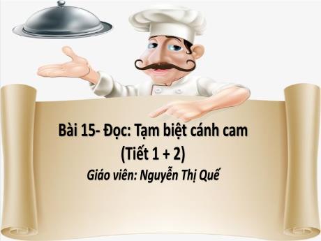 Bài giảng Tiếng Việt Lớp 2 (Đọc) Sách Kết nối tri thức - Bài: Tạm biệt cánh cam - Nguyễn Thị Quế