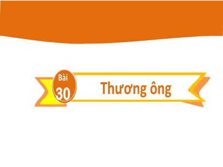 Bài giảng Tiếng Việt Lớp 2 (Kết nối tri thức) - Bài 30: Thương ông (Tiết 4)
