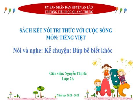 Bài giảng Tiếng Việt Lớp 2 (Nói và nghe) - Bài: Kể chuyện Búp bê biết khóc (Tiết 4) - Năm học 2024-2025 - Nguyễn Thị Hà