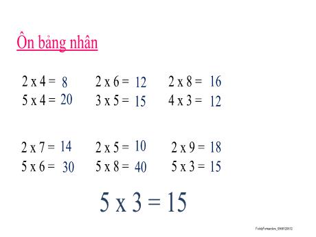 Bài giảng Toán 2 (Kết nối tri thức) - Chủ đề 8: Phép nhân, phép chia - Bài 42: Số bị chia, số chia, thương